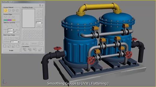 3DS MAX多边形平滑组管理插件 PolySmoother v2.6.4 For 3DS MAX 2014 ~ 2025