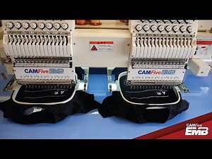 LEARN TO USE YOUR DOUBLE HEAD CAMFive EMBROIDERY MACHINE 🧵 TO INCREASE YOUR PRODUCTION LINE 🤜💥