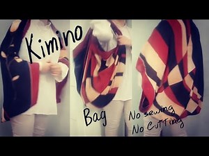 DIY Shrug, Bolero, kimono From Scarf | No Sew, No Cut |