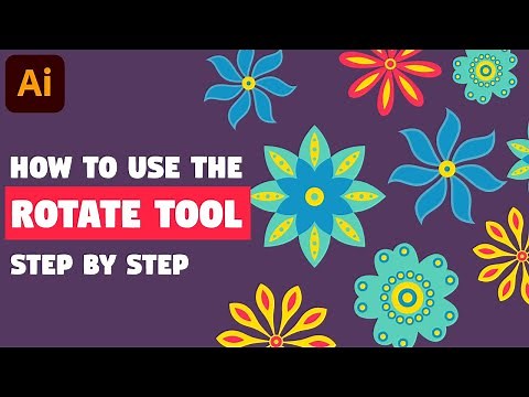 How to use the ROTATE TOOL | Illustrator Tutorial (EASY to Make)