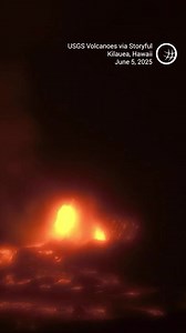 Hawaii's Kilauea continues to erupt inside the Halema'unm'u crater, creating a spectacular show of lava fountains jumping a thousand feet into the air. This latest episode, the 24th since late December, lasted 7.5 hours on June 5th. This is a timelapse from several remote cameras set up by the USGS. #volcano #coolvideo #hawaii #kilauea | Weather & Radar International