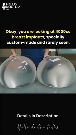 Okay, you are looking at 4000cc breast implants, specially custom-made and rarely seen. #health