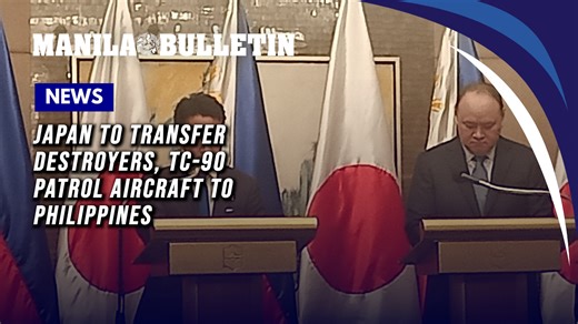 Japan to transfer destroyers, TC-90 patrol aircraft to Philippines