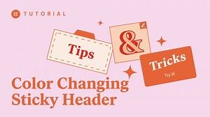 1.5K views · 72 reactions | In this Tips & Tricks video, we’ll create a sticky header in Elementor that changes color transparency as visitors scroll through our site. The tutorial will cover: ✔︎ Sticky header uses and benefits ✔︎ Make a header sticky ✔︎ Changing color transparency on scroll ✔︎ And much more! | Elementor | Facebook
