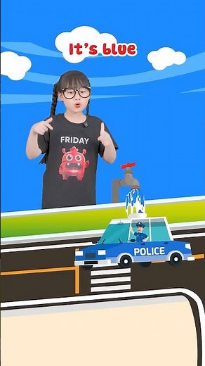 Bé học từ vựng về màu sắc🎨 | Fill the Vehicles with Colors #shorts #kids #color
