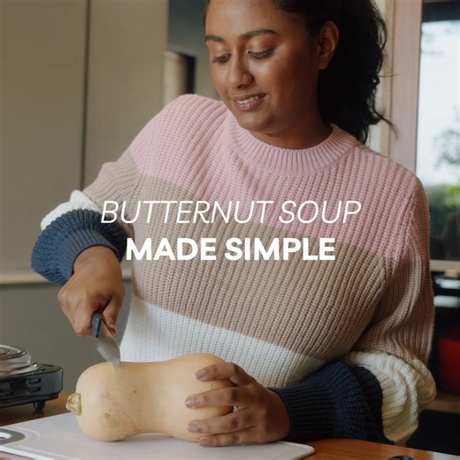 879K views · 2.5K reactions | Indulge in the heartwarming comfort of butternut soup this winter. Check out our clever tip for effortless butternut cutting and peeling, making preparation a breeze and minimizing wastage. Homesome two plate stove R249.99 STYLE: ECR74 Homesome Stick Blender R179.99 STYLE: ECR71 Bowl R29.99 STYLE: EDD78 Measuring jug R14.99 STYLE: DJE10 Browse to view more: https://bit.ly/4aA9c5t | PEP Home | Facebook