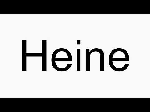 How to pronounce Heine