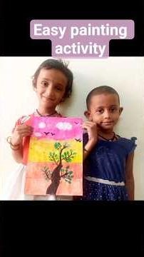 easy and colourful painting by kids | creative art by kids 🎨