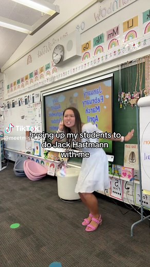 Early Morning Teacher Shenanigans: Hyping Up Students with Jack Hartmann | Kindergarten Teacher Fun