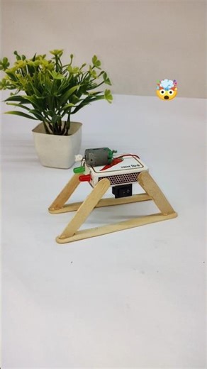 DIY DC motor robot| homemade toy project #shortsfeed #viral #shorts