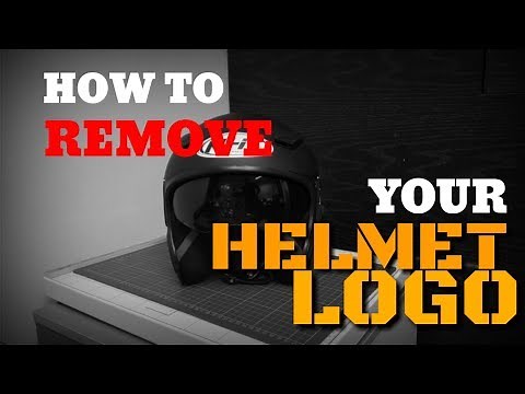 HOW TO REMOVE YOUR HELMET LOGO IN 5 MINUTES! VIRAL