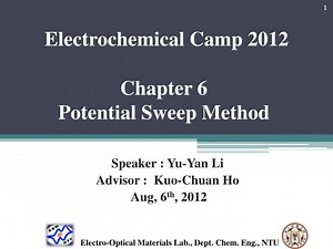 Chapter 6 Potential Sweep Method - SlideServe