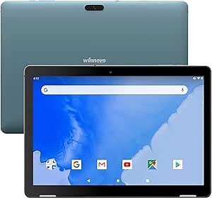 Tablet 10 Inch Android 9.0 T10 Tablets PC WiFi 3GB RAM 32GB Storage Quad-Core Processor IPS HD Display Dual Camera GPS Bluetooth HDMI FM (Blue)