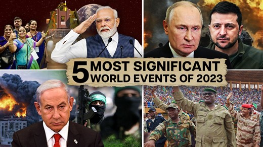 #Rewind2023: The year 2023 saw events that shook the world and some that just gently rattled it. While it began with the war in Ukraine dragging into another year, at the end of it was another one raging in West Asia. The "Coup Belt" in the continent of Africa became active again with military takeovers in two countries. 2023 is the year when India was literally over the moon. And we've witnessed record-shattering impacts of climate change. Here's a list of the most significant events of the yea