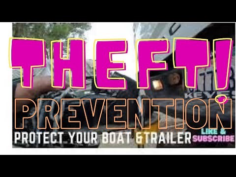 How to Secure a Boat trailer from Theft 🛥️ 🔒