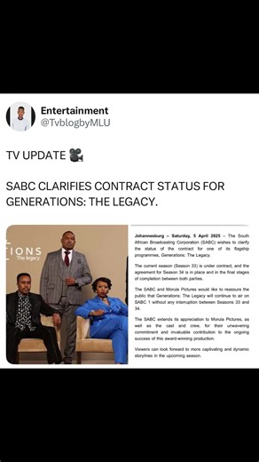 Generations The Legacy: No Plans for Cancellation