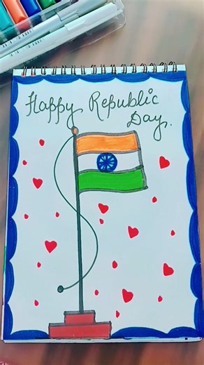 National flag 🇮🇳♥️🇮🇳#trending#ytshorts#viral#explorepage#easydrawing#art#shortfeed#republicday