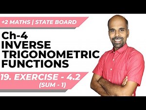 12th | ex. 4.2 | Q.No. 1 | Inverse trigonometric functions | State Board | ram maths