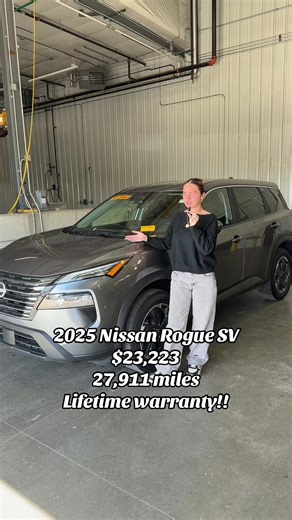2025 Nissan Rogue SV = clean, comfy, and made for your everyday life 🤍✨ Sleek on the outside, super cozy on the inside, and packed with features you’ll actually use 🙌 Backup camera, Apple CarPlay, smooth ride… it just makes sense 😍 AND it comes with a lifetime warranty 🔥 Practical, cute, and covered for the long run… say less. Come see it today at Dream Nissan before it’s gone! 🚗💨 #DreamNissan #NissanRogue #RogueSV #CarShopping #NewCarVibes