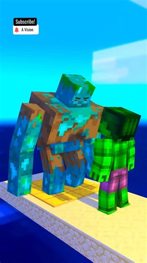 Can Steve Defeat Mutant Drowned? - Funny Animation #shorts