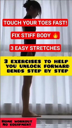 3 Exercises to Unlock Forward Bends | Full Body Flexibility at Home (No Equipment)#homeworkout