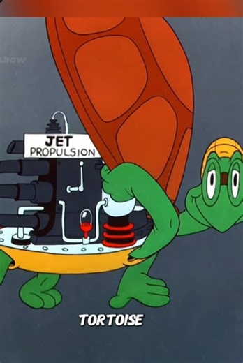 To win the race,the tortoise equipped itself with a rocket jet pack!#fyp #usa #animation #tiktok #cartoon