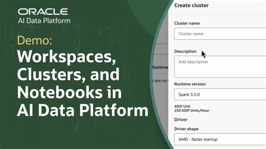 How to Set Up Workspaces, Clusters, and Notebooks in Oracle AI Data Platform | Roxana C.