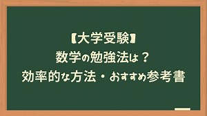 【大学受験】数学の勉強法は？効率的な方法・おすすめ参考書 | 関関同立専門塾マナビズム