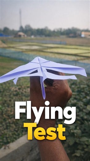 Flying test| how to make paper Airplane ✈️#origami #vvvreview #diy #shorts #fighter