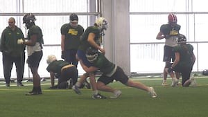 ‘Once in a lifetime’: Kids across province show up for Edmonton Elks young elites tryouts