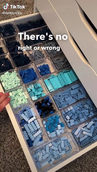 “Alex” “akro mills” & “sterilite” are my go to drawers #lego #legotips #satisfying #organize #sorting