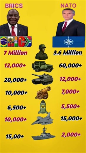 🌍⚔️ BRICS vs NATO: Power Comparison #shotrs