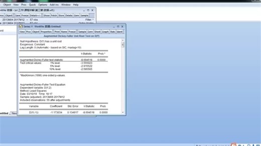 33. 3.4.1 ACF 与 PACF 分析 #SCI 写作 #科研数据分析 #医学科研 #论文发表 #Eviews
