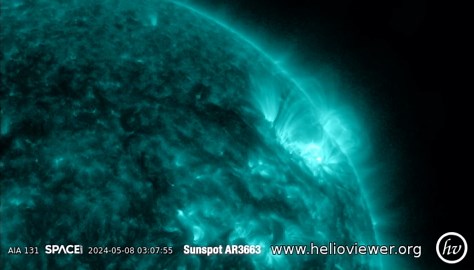 Two Earth-Facing Sunspots Blasting Powerful X And M Flares