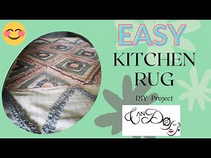 How To Make A Kitchen Rug Step By Step For Beginners | Easy Kitchen Rug Idea |Easy DIY Kitchen Rug