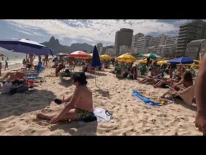 😍 Watch This Now – Stunning 4K Stroll at Leblon Beach! 🏖️✨ Brazil 2025 🤗