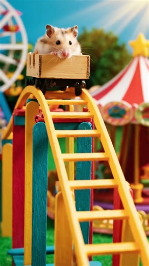 Tiny Hamster Rollercoaster Adorable DIY Thrill Ride!