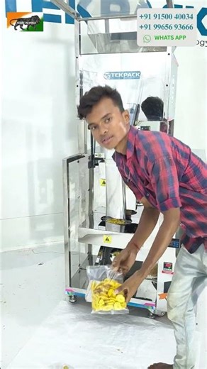 🍿 Compact Snacks Packing Machine for Small Units | TEKPACK Tamil Nadu 🏭 #SnacksPackingMachine
