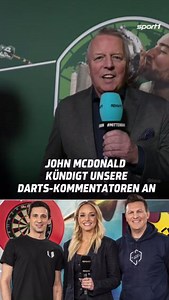 Zum Start der Darts-WM im legendären Ally Pally hat Dart-Caller John "Mad Dog" McDonald unser Kommentatoren-Duo Basti Schwele und Robert Marijanovic angekündigt. Seid ihr auch schon im Darts-Fieber? #sport1news #sport1 #dartswm #allypally | SPORT1-Darts
