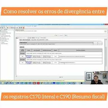 Como resolver os erros de divergencia entre os registros C170 (itens) e C190 (Resumo fiscal)