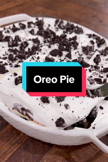 No Bake Oreo Pie. Ingredients: crust •\t3 cups GF chocolate sandwich cookies, crush all and save approx. 1/2 cup for topping. •\t4 tbsp unsalted butter, melted. How To Make It Step-by-Step Instructions: 1.\tFits a 9x11 or a 9x13 dish. 2.\tMix the butter and cookies together and press in the bottom of a baking dish. 3.\tSet in the fridge or freezer to let butter set. Ingredients: Cream Cheese •\t16oz cream cheese •\t2 cups of powdered sugar •\t1 tsp vanilla extract 1.\tIn a bowl add the ingredien