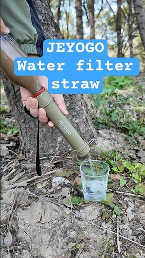 DIY vs JEYOGO: Faster than LifeStraw! 👍 #lifestraw #sawyer #waterfilter #waterpurification
