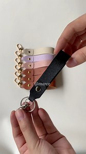 First time making faux leather keychain 🔑✨ #fauxleather #leathercraft #crafting #crafts #smallbusinessbigdreams #businessideas #videotutorial | Marce