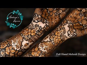Full Hand Bridal Mehndi Designs | Emboss Mehndi design 2025 | Cutwork Mehndi Design| Sadiya's Henna