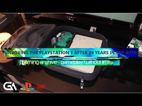 Unboxing PlayStation 1 After 29 Years in The Attic - PS1 Vintage Game Consoles Retro Gaming Arcade