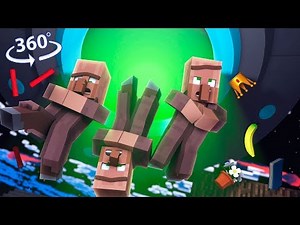 Alien ABDUCTION in 360° VR - Minecraft Roleplay!