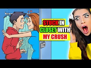I Got STUCK In A Closet With My CRUSH.. (True Story Animation Reaction)