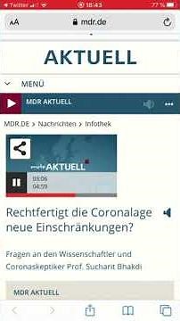 Sensation! Prof. Sucharit Bhakdi im MDR!