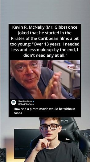 The HILARIOUS Way Mr. Gibbs Aged In Pirates Of The Caribbean! 😂 #shorts