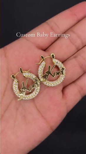 The cutest baby hoops🥹 #customjewelry